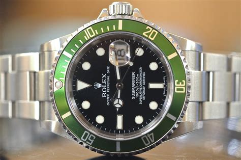 rolex sub marine ghiera verde 2010|rolex submariner verde.